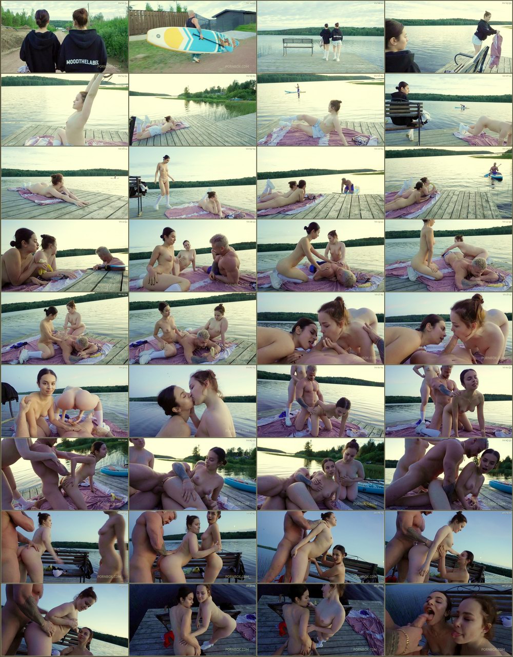 [AnalVids, LegalPorno] Eveline, Nicole Murkovski - Two Girls Took Their Clothes Off On The Lake. A Passing Surfer Had Sex In The Open Air (2025) [HD 720p]